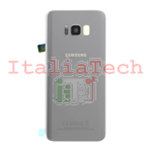 SCOCCA posteriore per Samsung Galaxy S8+ plus G955F silver back cover copri batteria