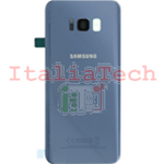 SCOCCA posteriore per Samsung Galaxy S8 G950F BLU back cover copri batteria 