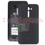 SCOCCA posteriore per ASUS ZENFONE 2 Laser ZE550KL nero back cover copri batteria