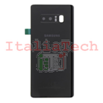 SCOCCA posteriore ORIGINALE per Samsung Galaxy Note 8 N950 Nero back cover copri batteria 