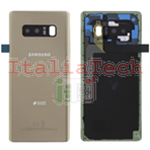 SCOCCA posteriore per Samsung Galaxy Note 8 N950 Gold oro back cover copri batteria 