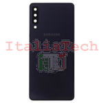 SCOCCA posteriore per Samsung Galaxy A7 2018 A750 Nero back cover copri batteria 
