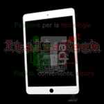 VETRINO touchscreen per iPad Mini BIANCO vetro touch screen schermo esterno