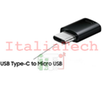 ADATTATORE ORIGINALE SAMSUNG Micro USB-C TYPE C al connettore USB Nero GH98-41290A