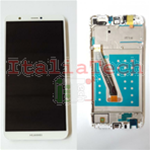 LCD DISPLAY + TOUCH + FRAME PER HUAWEI P SMART FIG-LX1 BIANCO touchscreen vetro