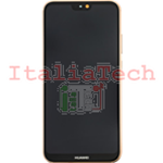 LCD DISPLAY + TOUCH + FRAME COMPLETO PER HUAWEI P20 LITE ROSA ANE-LX1  pink touchscreen vetro