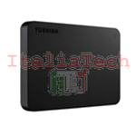 HARD DISK HDD ESTERNO 4TB 2,5" USB 3.0 TOSHIBA CANVIO BASIC HDTB440EK3CA NERO