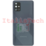 SCOCCA posteriore ORIGINALE per Samsung Galaxy A71 nero back cover copri batteria 