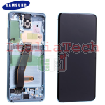 DISPLAY LCD ORIGINALE Samsung G980 G981 Galaxy S20 BLU vetrino touch vetro schermo