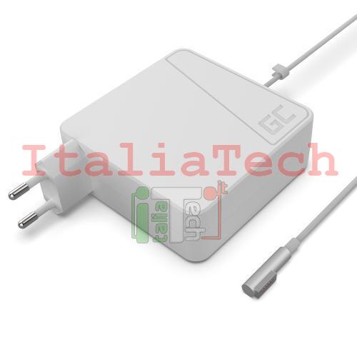 ALIMENTATORE PER NOTEBOOK APPLE MACBOOK 85W 18,5V 4,6A CONNETTORE MAGSAFE GREEN CELL AD04