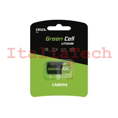 BATTERIA CR123A 3V 1400MAH GREEN CELL XCR02