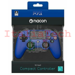 CONTROLLER NACON WIRED PS4 CON FILO PAD PLAY STATION 4 / PC BLUE JOYPAD NUOVO