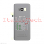 SCOCCA posteriore per Samsung Galaxy S8 G950F silver back cover copri batteria 