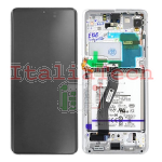 DISPLAY LCD ORIGINALE Samsung G998 Galaxy S21 Ultra PHANTOM SILVER vetrino touch vetro schermo