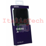 CUSTODIA Flip Wallet originale Samsung EF-WG920PWE per GALAXY J5 NERA