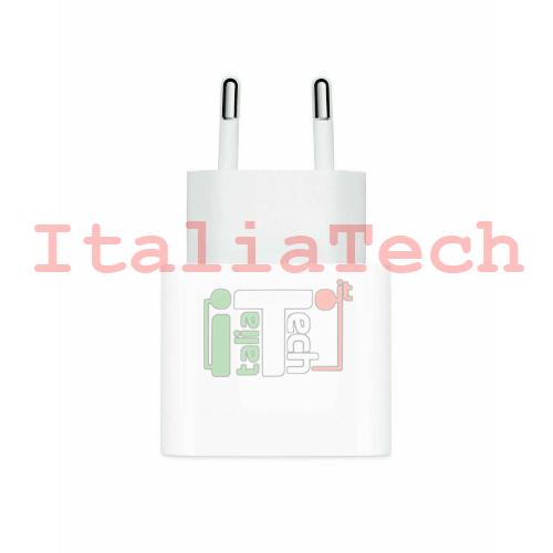 CARICABATTERIA COMPATIBILE DA PARETE USB Type C per apple iPhone 12 13 Mini Pro Max 20W