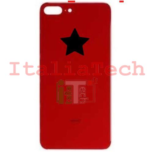 Back Cover Copribatteria posteriore Per apple iphone 8 Plus Rosso Red scocca retro guscio