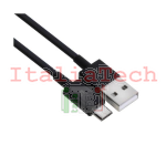 CAVO USB TO MICRO USB IN TPE 1M VULTECH SM-T112BK - NERO