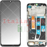 Display per Oppo A16s (Ori. Service Pack - Crystal Black - Con frame)