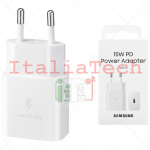 Caricabatterie Samsung Travel Adapter 15W (Type-C - Blister - Bianco)
