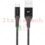 Cavo Silicon Power Boost Link Nylon (USB/Micro-USB - 100 CM - Nero)