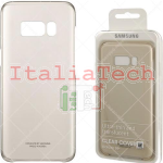 Custodia Clear Cover per Samsung Galaxy S8+ (Gold)