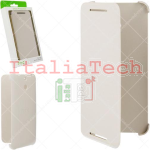 Custodia Flip Case per HTC One E8 (Bianco)