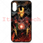 Custodia Iron Man Premium Glass per Apple iPhone XS Max ***EOL*** (Iron Man - Nero - 023)