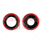 Cornice con lente camera posteriore per iPhone 12/12 mini (Compat. - Grado A - (PRODUCT) RED)