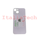 BACK COVER + ADESIVO FORO LARGO PER APPLE IPHONE 14 SCOCCA COPRIBATTERIA POSTERIORE PURPLE LILLA