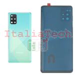 BACK COVER + CAMERA FRAME SAMSUNG A51 SM-A515 SCOCCA COPRIBATTERIA POSTERIORE BLU