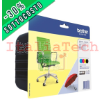 SOTTOCOSTO - BROTHER LC-229XL Multipack Inkjet BK-C-M-Y High Capacity 4 pack blister Without Alarm - SC-LC-229XLVALBP