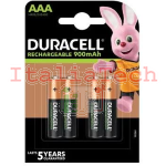 DURACELL - Batterie Ricaricabili MN2400 STAYCHARGED 900mAh - 4 PK 5000394803824 - DUR2400R4U