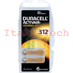 DURACELL - Batterie Specialistiche ActivAir DA312 Acustiche - 6 PK 5000394000000 - DUR312