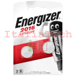 ENERGIZER - Batterie Energizer Lithium CR2016 - 2 PK 5000394000000 - ENERGZ2016