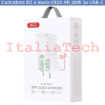 Caricatore XO a muro CE15 PD 20W 1x USB-C - 00430743