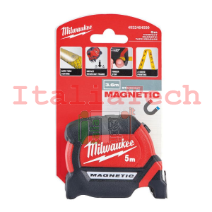 FLESSOMETRO SERIE PREMIUM - NASTRO MAGNETICO PROFESSIONALE 5 METRI CLASSE DI ACCURATEZZA 2 - MILWAUKEE