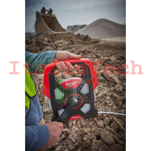 OPEN REEL - ROTELLA METRICA CON CASSA APERTA RINFORZATA IN METALLO E NASTRO IN ACCIAIO RIVESTITO IN NYLON - 100 M - MILWAUKEE