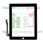 VETRINO TOUCHSCREEN per Apple iPad 4 vetro touch screen iPad4 Retina 4G nero