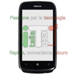 TOUCH SCREEN PER NOKIA LUMIA 610 + CORNICE COVER VETRO DISPLAY NERO touchscreen