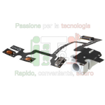 CAVO FLAT AUDIO per apple iphone 4 BIANCO volume muto jack cuffie silenzioso 4g