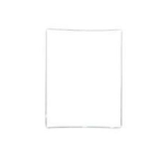 cornice per vetro touchscreen iPad 2 bianco guarnizione vetrino touch frame LCD