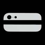SCOCCA VETRO vetrino posteriore per iPhone 5 BIANCO adesivi back cover batteria