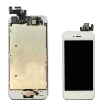 DISPLAY LCD ASSEMBLATO per iPhone 5 bianco vetro touchscreen schermo COMPLETO TOP AAA+