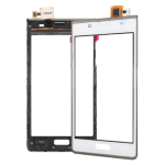 VETRO TOUCHSCREEN CORNICE FRAME per LG P700 L7 Optimus vetrino touch BIANCO