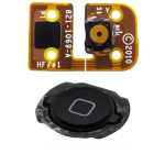 FLAT TASTO HOME per apple ipod 4G centrale flex assemblato con cursore NERO