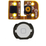 FLAT TASTO HOME per apple ipod 4G centrale flex assemblato con cursore BIANCO