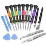 KIT 16-in-one CACCIAVITI MONTAGGIO SMONTAGGIO per RIPARAZIONE iPHONE IPAD SAMSUNG