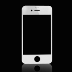 VETRO VETRINO BIANCO per touchscreen iphone 4 4S NO touch screen frame schermo lcd