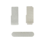 KIT 3x RETINA ANTIPOLVERE MICROFONO ALTOPARLANTE per iphone 4 set protezione 